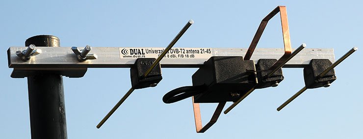 Univerzalna DVB-T2 antena Mini CH 21 – 45