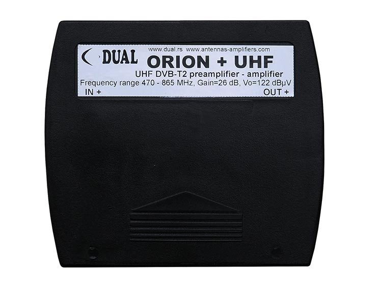 ORION + UHF DVB-T2 predpojačavač – pojačavač